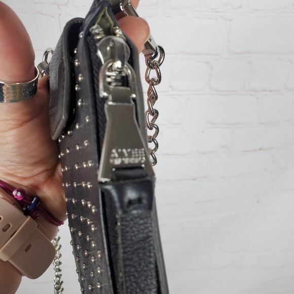Bundle Aimee Kestenberg Studded Leather Crossbody Phone Case Wallet And Wristlet - Picture 9 of 16